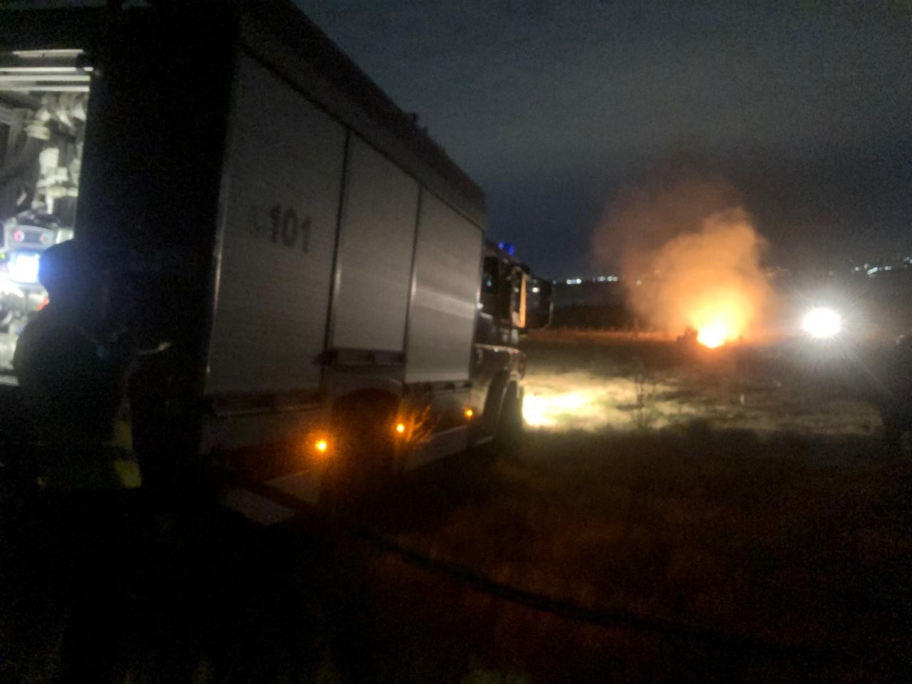 Masazırdakı yanğın söndürüldü - FOTOLAR  (YENİLƏNİB)